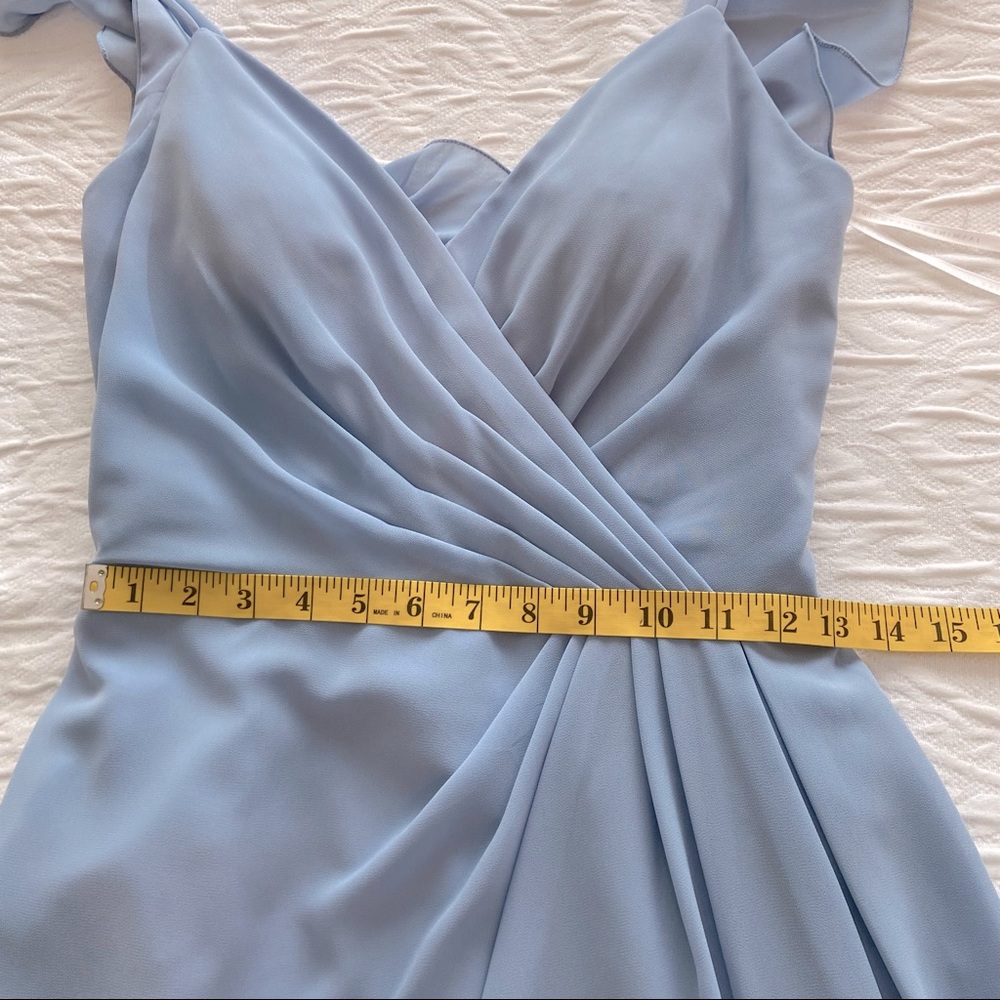 Blue Flutterback Dress - Picture 8 of 14